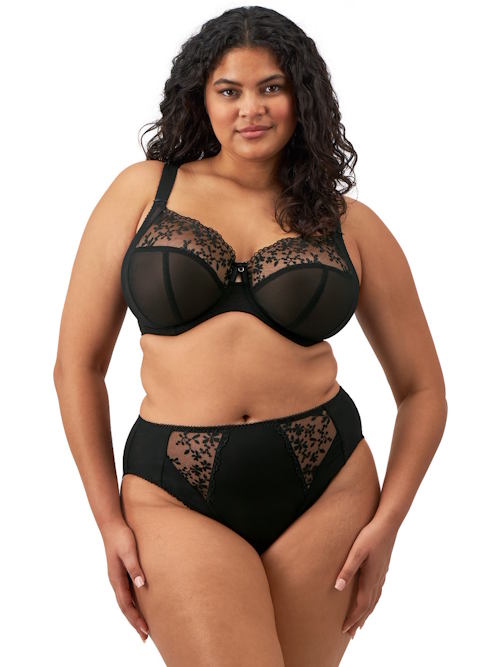 Elomi Zarla zwart high brief