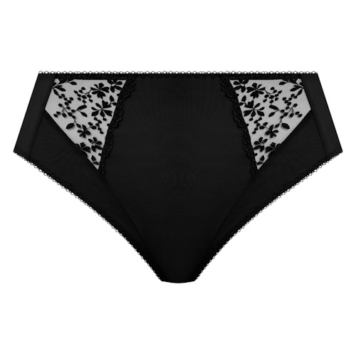 Elomi Zarla zwart high brief