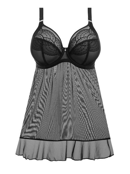 Elomi Priya zwart babydoll