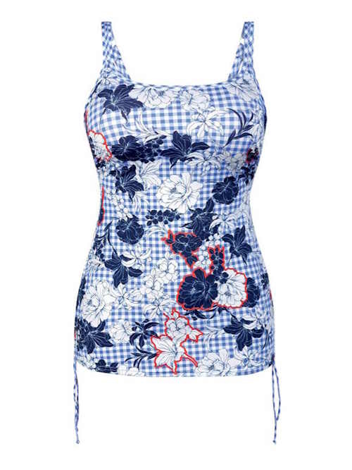 Anita Badmode Alassio blauw/wit tankini top