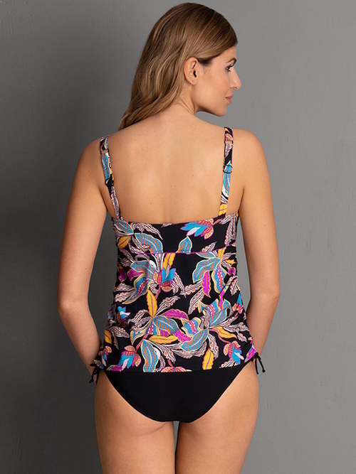 Anita Care Valbella zwart/print prothese tankini