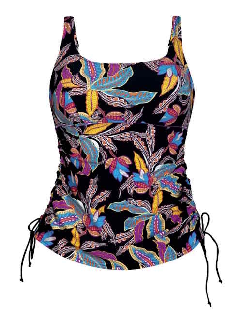 Anita Care Valbella zwart/print prothese tankini