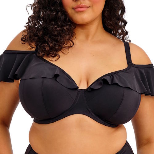 Elomi Swim Plain Sailing zwart voorgevormde bikinitop