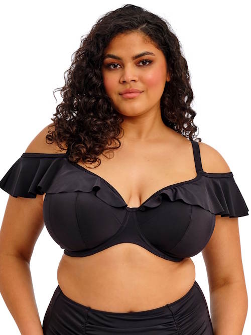 Elomi Swim Plain Sailing zwart voorgevormde bikinitop