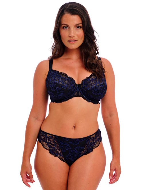 Fantasie Lingerie Emmaline zwart/blauw niet voorgevormde bh