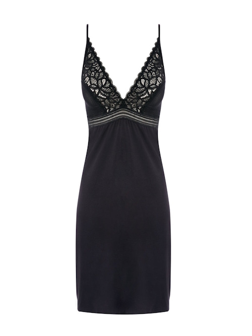 Wacoal Lingerie Raffine zwart slipdress