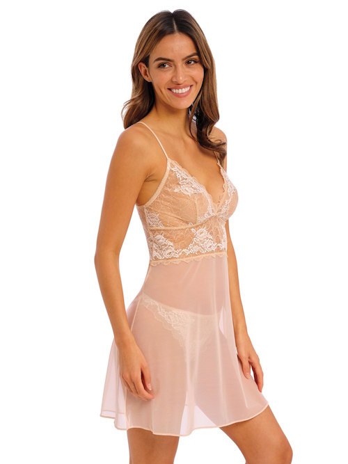 Wacoal Lingerie Lace Perfection powder slipdress