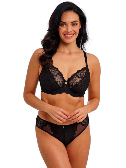 Wacoal Lingerie Abellia zwart niet voorgevormde bh