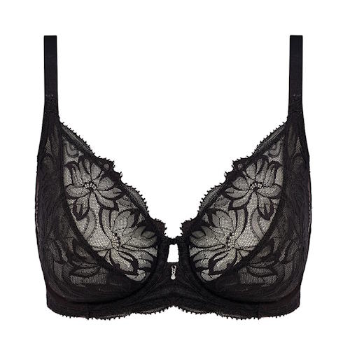 Wacoal Lingerie Abellia zwart niet voorgevormde bh