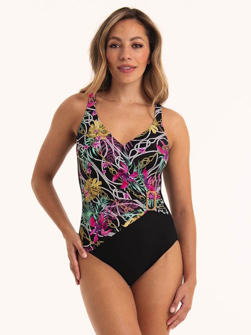 Anita Badmode Elea zwart/print badpak
