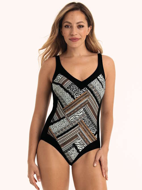 Anita Badmode Sidonia zwart/print badpak