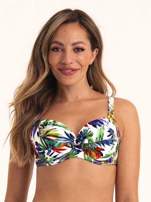 Anita Badmode Elna wit/print soft-cup bikinitop