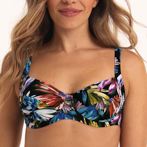 Anita Badmode Sibel zwart/print soft-cup bikinitop