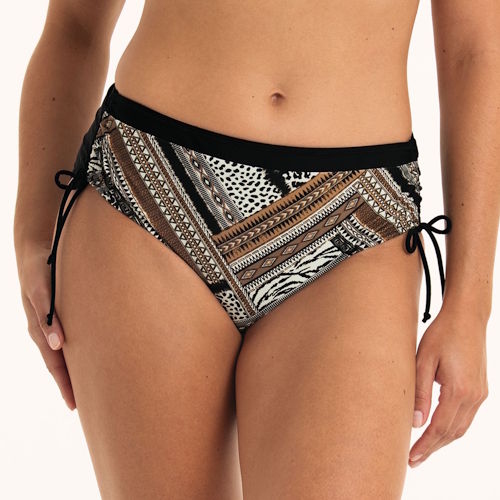 Anita Badmode Nina zwart/print bikini broekje