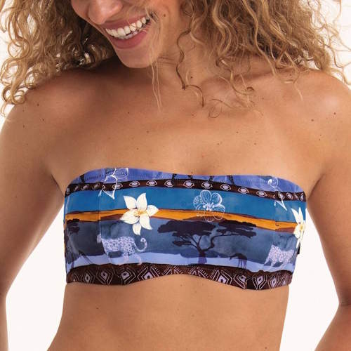 Rosa Faia Badmode Bella blauw soft-cup bikinitop