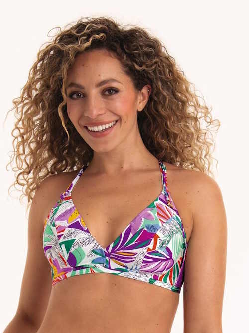 Rosa Faia Badmode Melissa wit/print soft-cup bikinitop