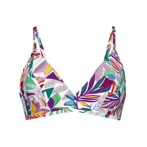 Rosa Faia Badmode Melissa wit/print soft-cup bikinitop