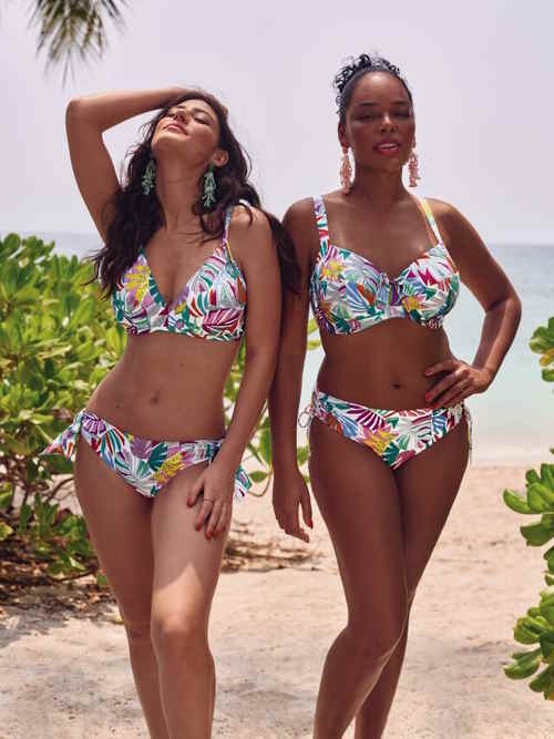 Rosa Faia Badmode Lynn wit/print bikini broekje