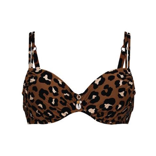 Rosa Faia Badmode Lucia bruin voorgevormde bikinitop