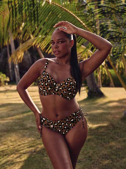 Rosa Faia Badmode Lucia bruin voorgevormde bikinitop