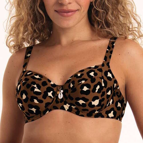Rosa Faia Badmode Leandra bruin voorgevormde bikinitop