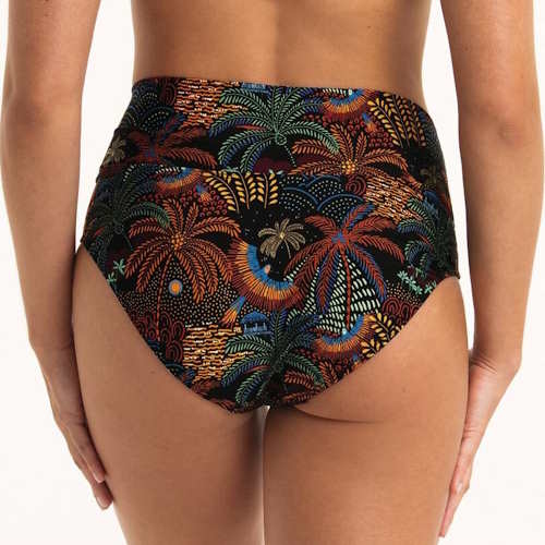 Rosa Faia Badmode Lorena zwart/print bikini broekje