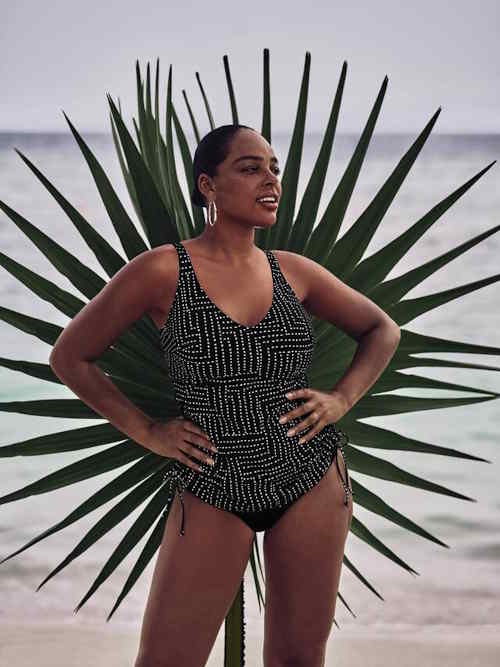 Rosa Faia Badmode Malaika zwart tankini top
