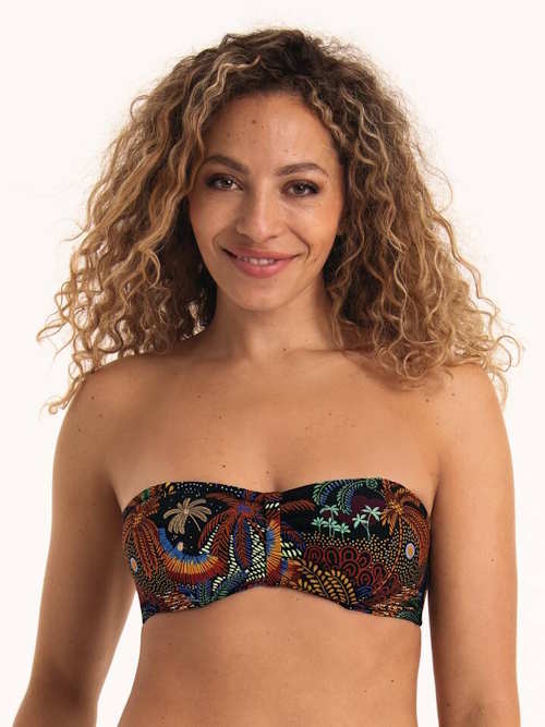 Rosa Faia Badmode Ella zwart/print soft-cup bikinitop