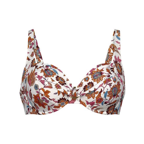Rosa Faia Badmode Hermine wit/print soft-cup bikinitop