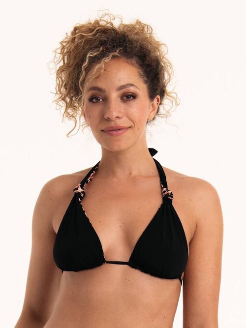 Rosa Faia Badmode Luisa zwart/bruin soft-cup bikinitop