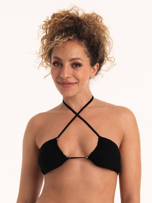 Rosa Faia Badmode Luisa zwart/bruin soft-cup bikinitop