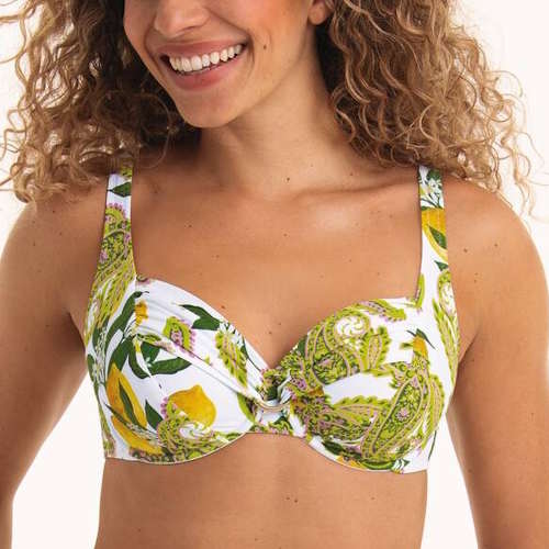 Rosa Faia Badmode Hermine wit/print soft-cup bikinitop