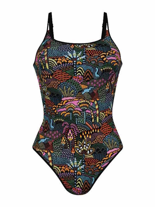 Anita Care Olinda zwart/print prothese badpak