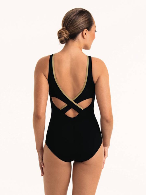 Anita Care Padilla zwart/goud prothese badpak