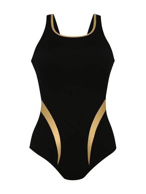 Anita Care Padilla zwart/goud prothese badpak