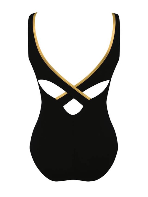 Anita Care Padilla zwart/goud prothese badpak