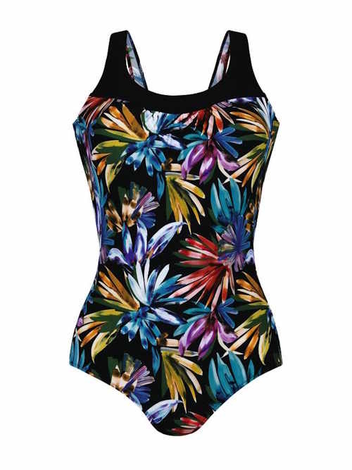 Anita Care Porto zwart/print prothese badpak