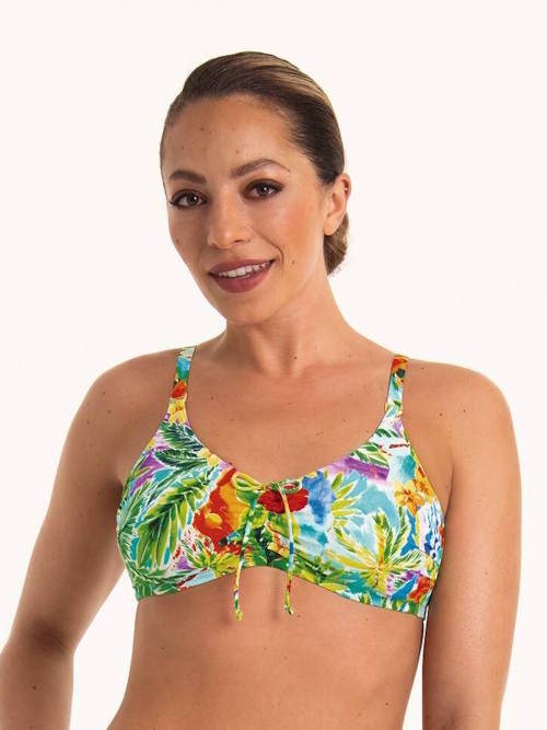 Anita Care Santa Rosa wit/print prothese bikinitop