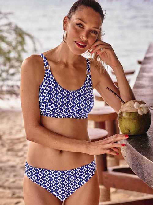 Anita Care Nola blauw prothese bikinitop