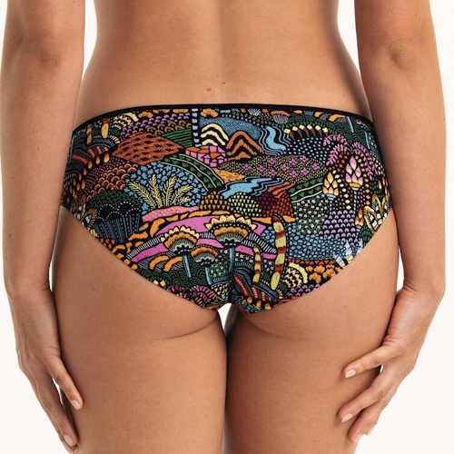 Anita Care Deja zwart/print bikini broekje