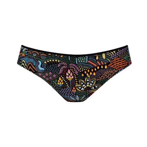 Anita Care Deja zwart/print bikini broekje