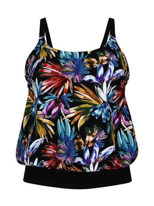 Anita Care Girona zwart/print prothese tankini