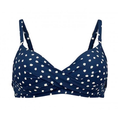 Rosa Faia Badmode Maja marine blauw/wit voorgevormde bikinitop