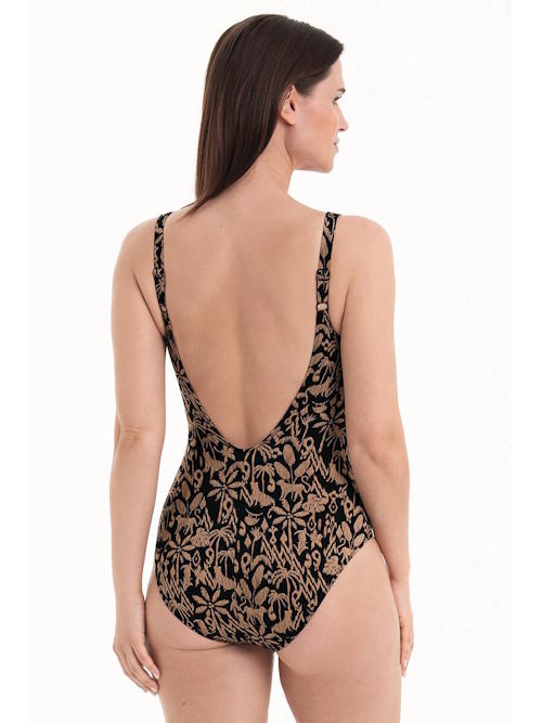 Rosa Faia Badmode Elouise zwart/print badpak