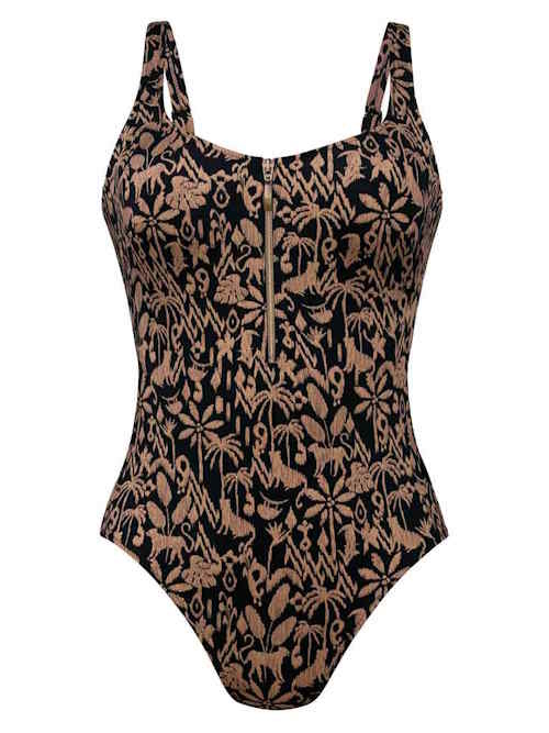 Rosa Faia Badmode Elouise zwart/print badpak