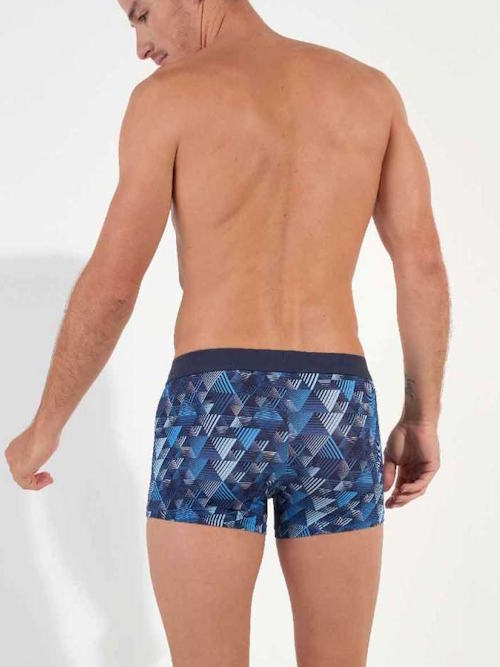 HOM Mekong blauw/print boxershort