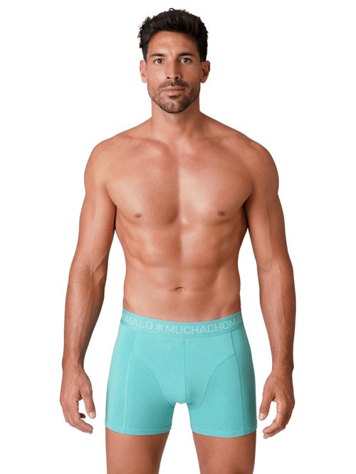 Muchachomalo Basic zwart/blauw katoenen boxershort