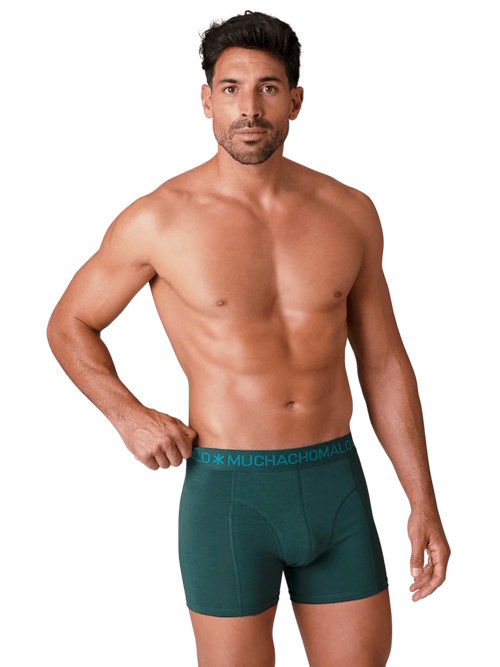 Muchachomalo Basic zwart/blauw katoenen boxershort