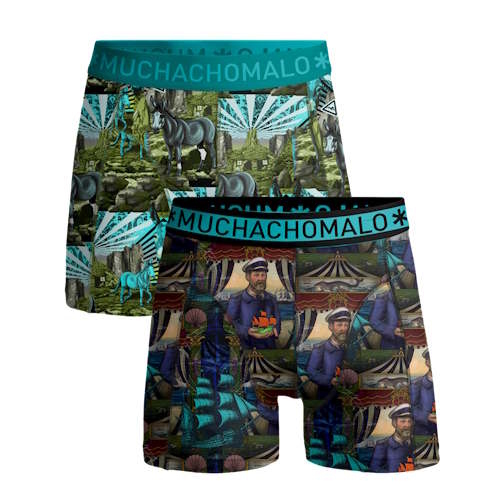 Muchachomalo Captain Donkey multicolor/print katoenen boxershort