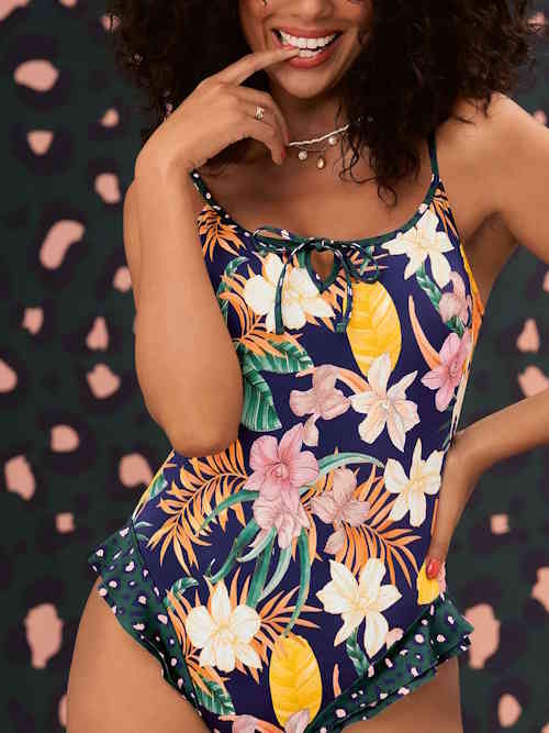 Rosa Faia Badmode Joni blauw/print badpak